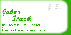 gabor stark business card